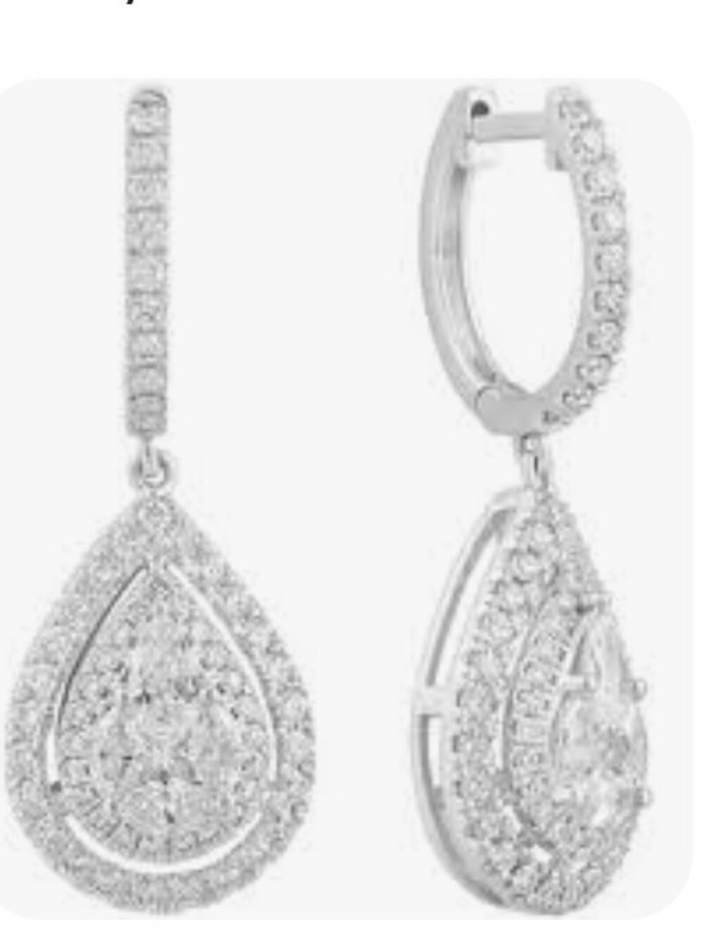 Macys Diamond Dangle Earrings